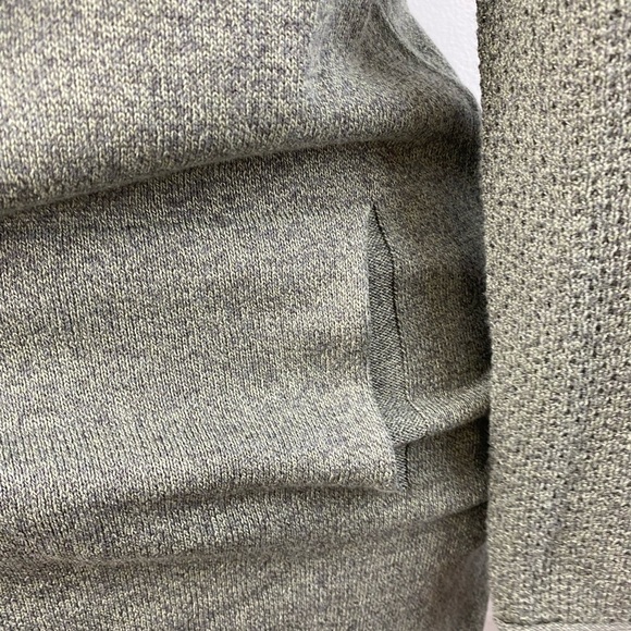 Nic + Zoe Knit Open Front Long Sleeve Green Cardigan Sweater Size Small Pockets - Picture 10 of 11